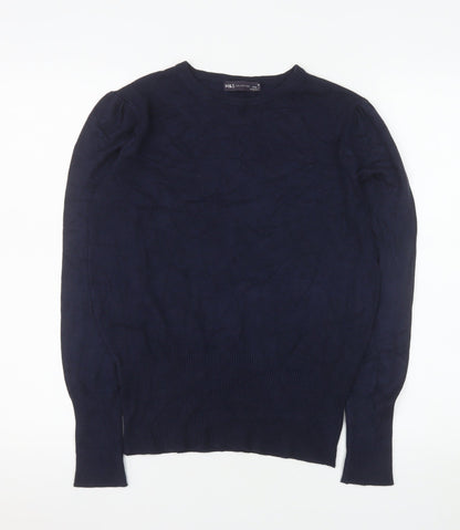 Womens UK Size 10 Marks and Spencer Blue Pullover Jumper