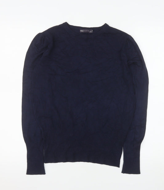 Womens UK Size 10 Marks and Spencer Blue Pullover Jumper