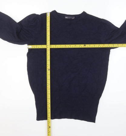 Womens UK Size 10 Marks and Spencer Blue Pullover Jumper