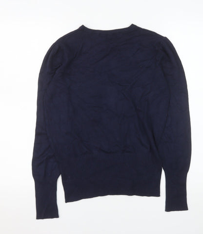 Womens UK Size 10 Marks and Spencer Blue Pullover Jumper