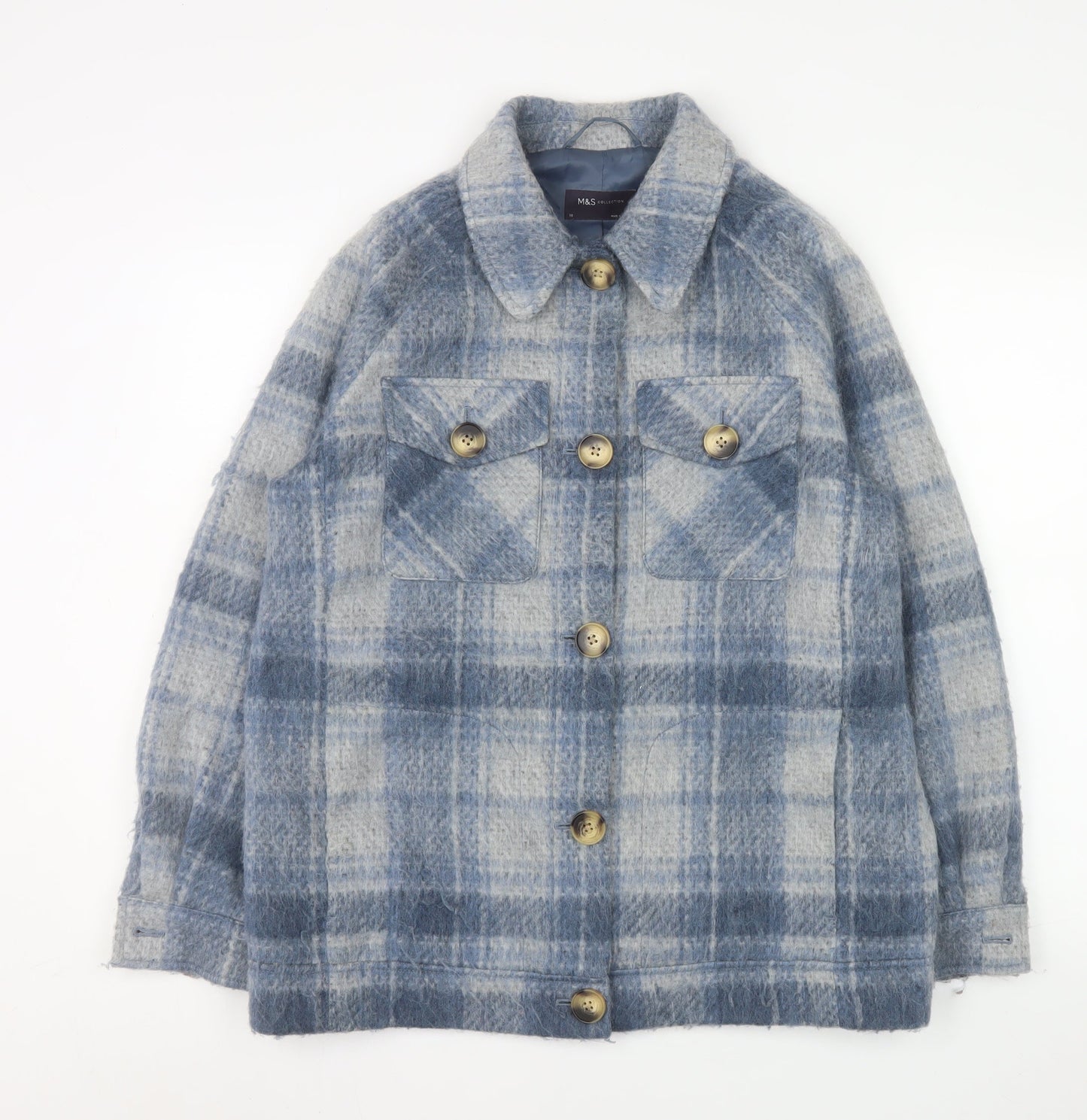 Womens UK Size 10 Marks and Spencer Blue Basic Jacket