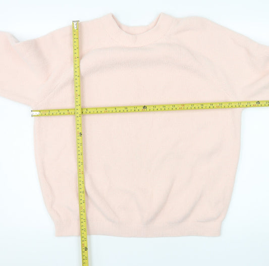 Womens UK Size M Marks and Spencer Pink Pullover Sweatshirt