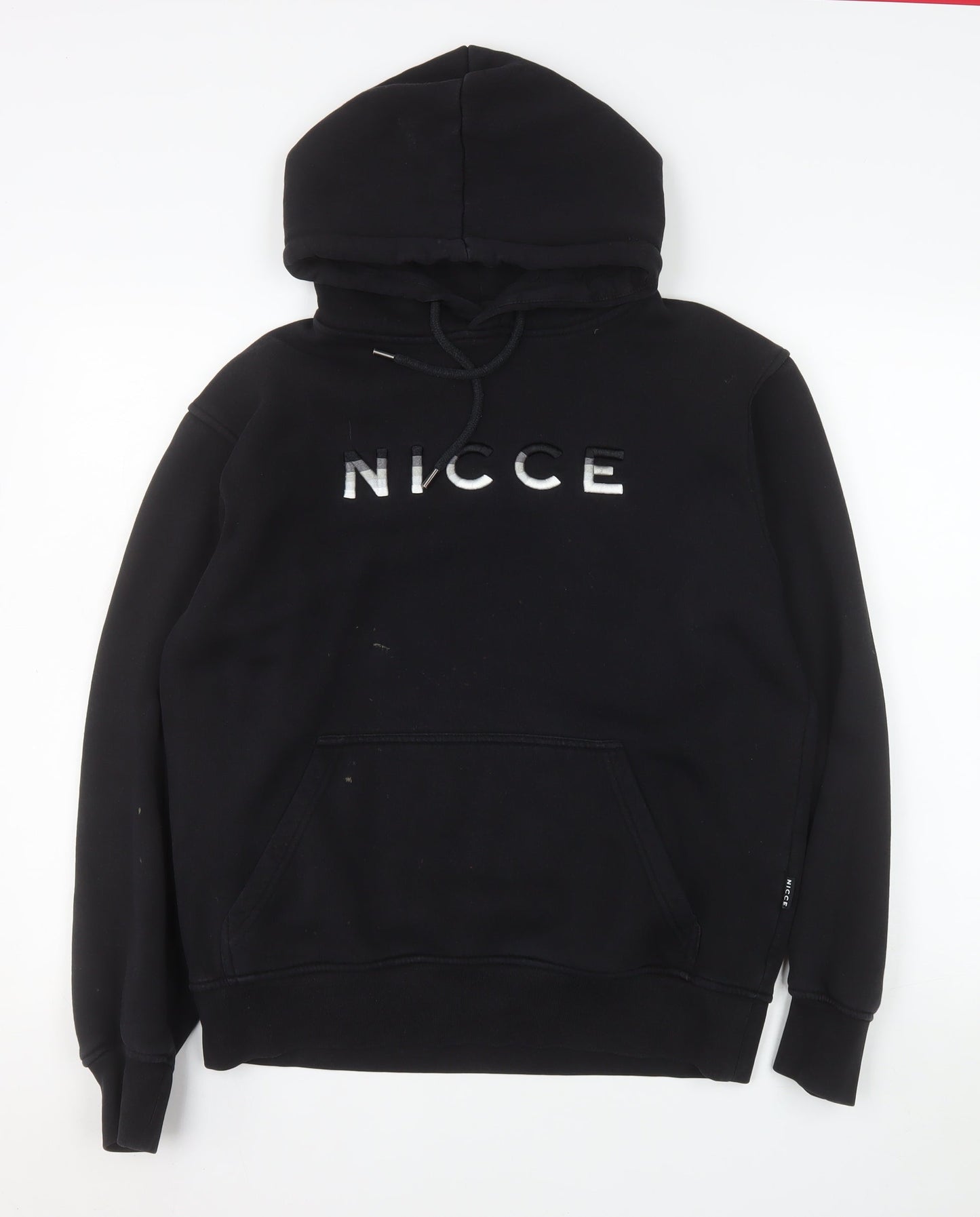 Mens UK Size M NICCE Black Pullover Hoodie