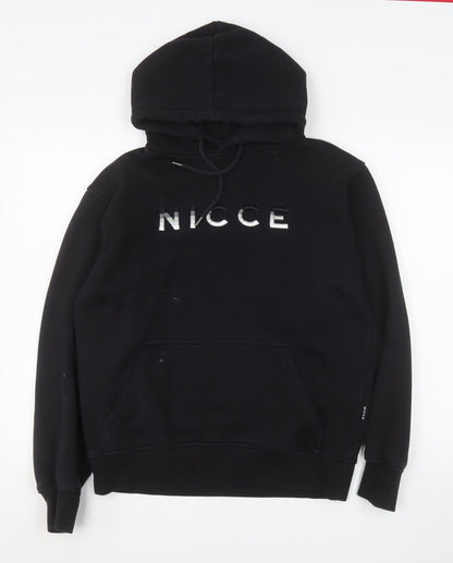 Mens UK Size M NICCE Black Pullover Hoodie