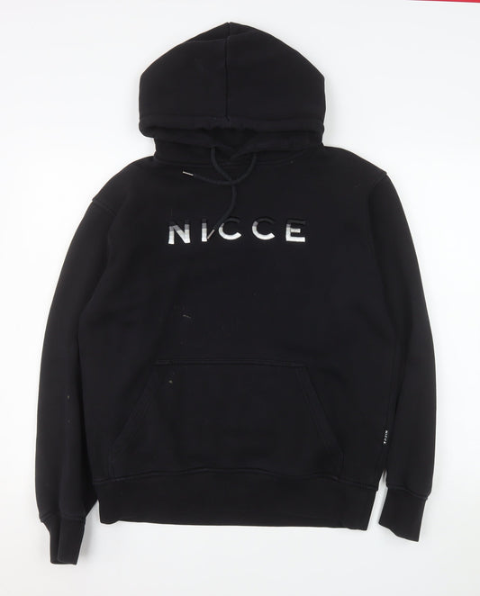 Mens UK Size M NICCE Black Pullover Hoodie