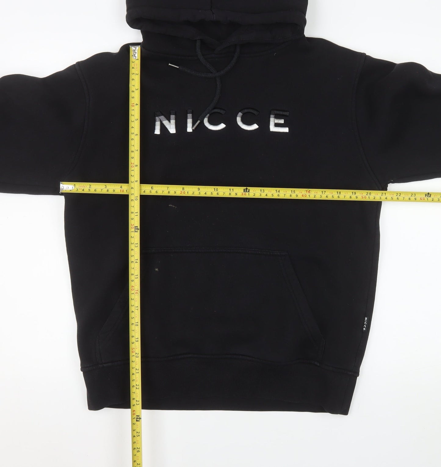 Mens UK Size M NICCE Black Pullover Hoodie