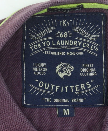 Mens UK Size M Tokyo Laundry 100% Cotton Polo Shirt