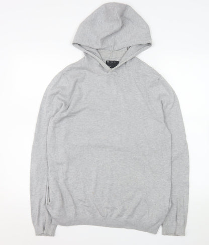 Mens UK Size S ASOS DESIGN Grey Pullover Hoodie