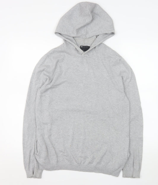 Mens UK Size S ASOS DESIGN Grey Pullover Hoodie