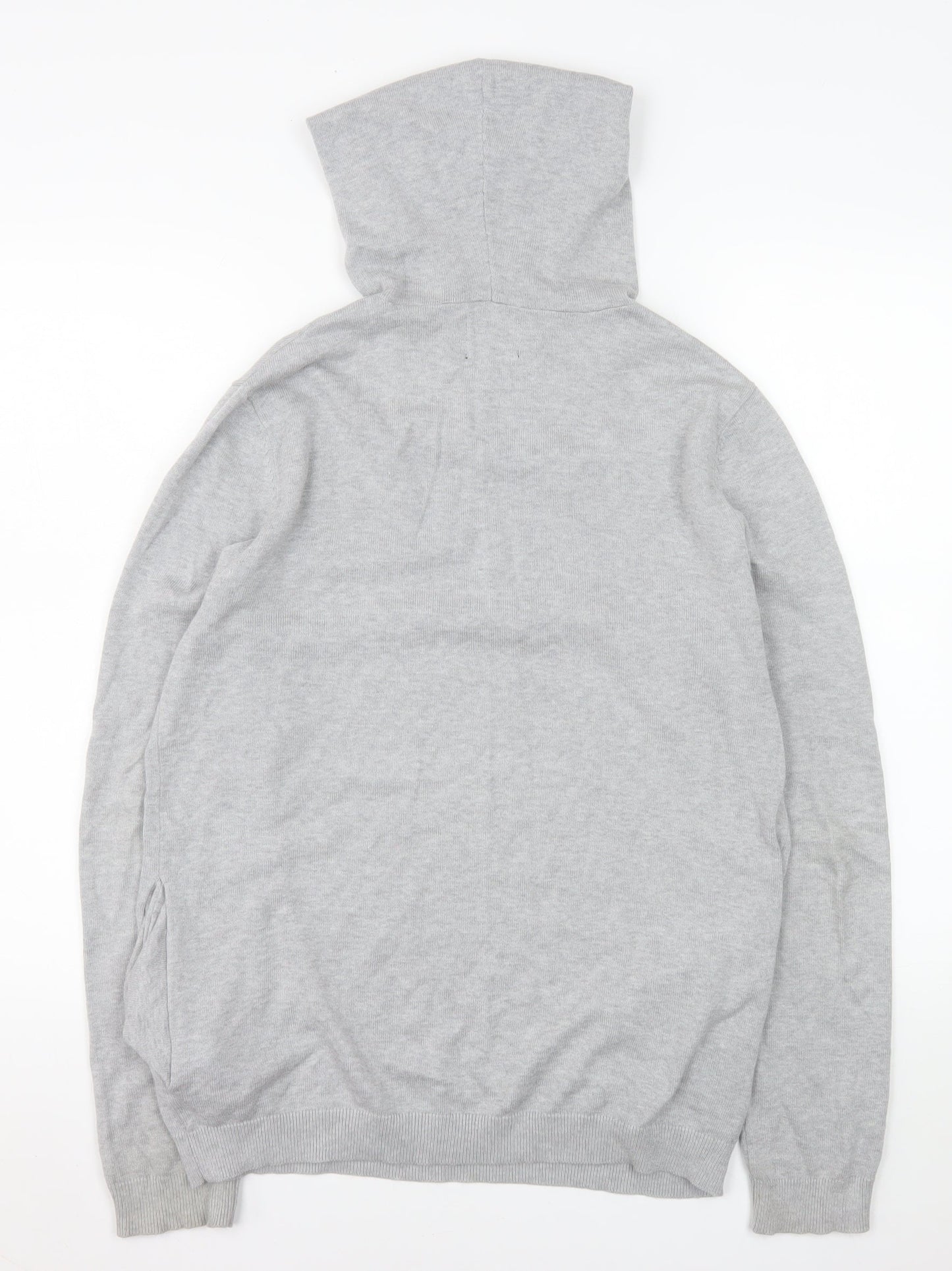 Mens UK Size S ASOS DESIGN Grey Pullover Hoodie