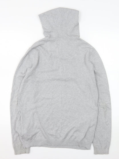 Mens UK Size S ASOS DESIGN Grey Pullover Hoodie