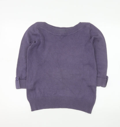 Womens UK Size 12 Marks and Spencer Purple Pullover Jumper