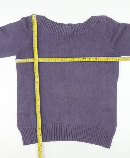 Womens UK Size 12 Marks and Spencer Purple Pullover Jumper
