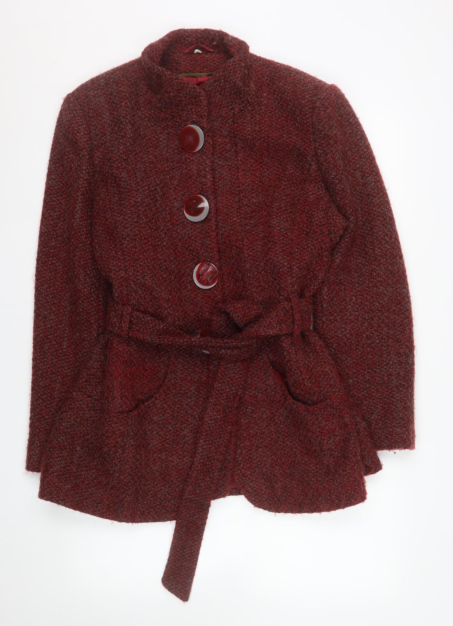 Womens UK Size 16 Klass Collection Red Overcoat