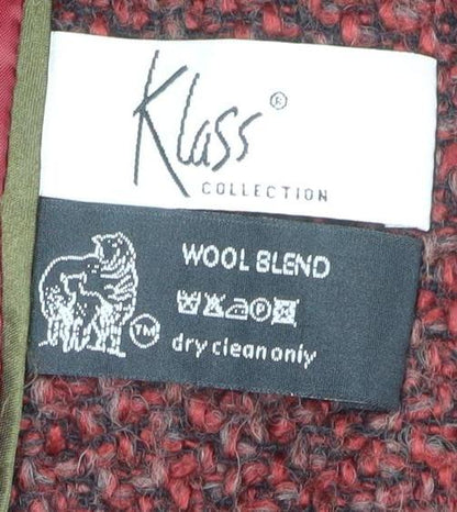 Womens UK Size 16 Klass Collection Red Overcoat