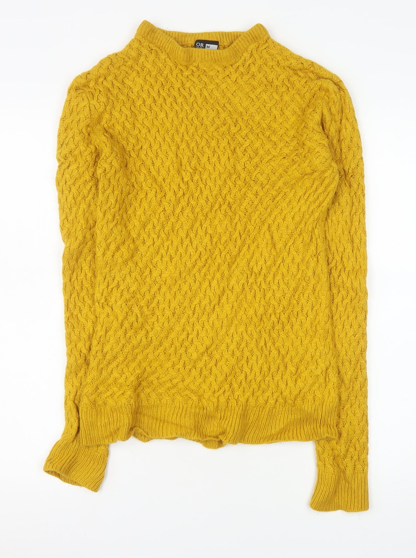 Womens UK Size M Oakridge Yellow Pullover Jumper