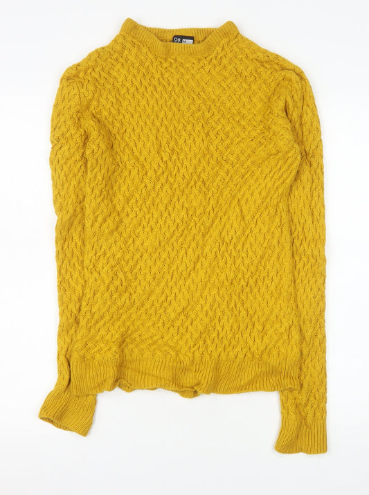 Womens UK Size M Oakridge Yellow Pullover Jumper