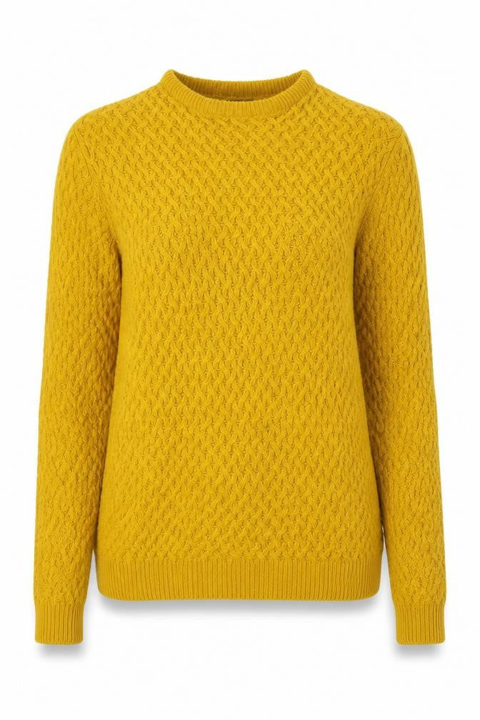 Womens UK Size M Oakridge Yellow Pullover Jumper