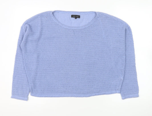 Womens UK Size 16 New Look Blue Pullover Sweatshirt