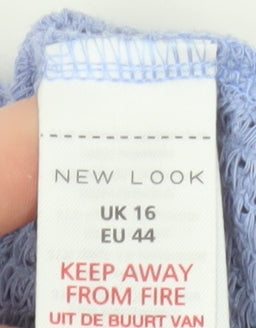 Womens UK Size 16 New Look Blue Pullover Sweatshirt