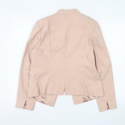 Forever New Women’s Beige Size 16 Tailored Shawl Lapel Blazer