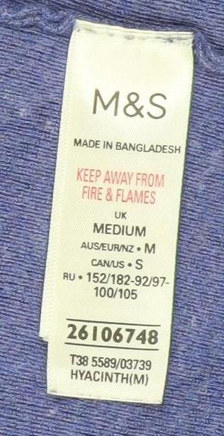 Womens UK Size M Marks and Spencer Blue Cardigan Jumper