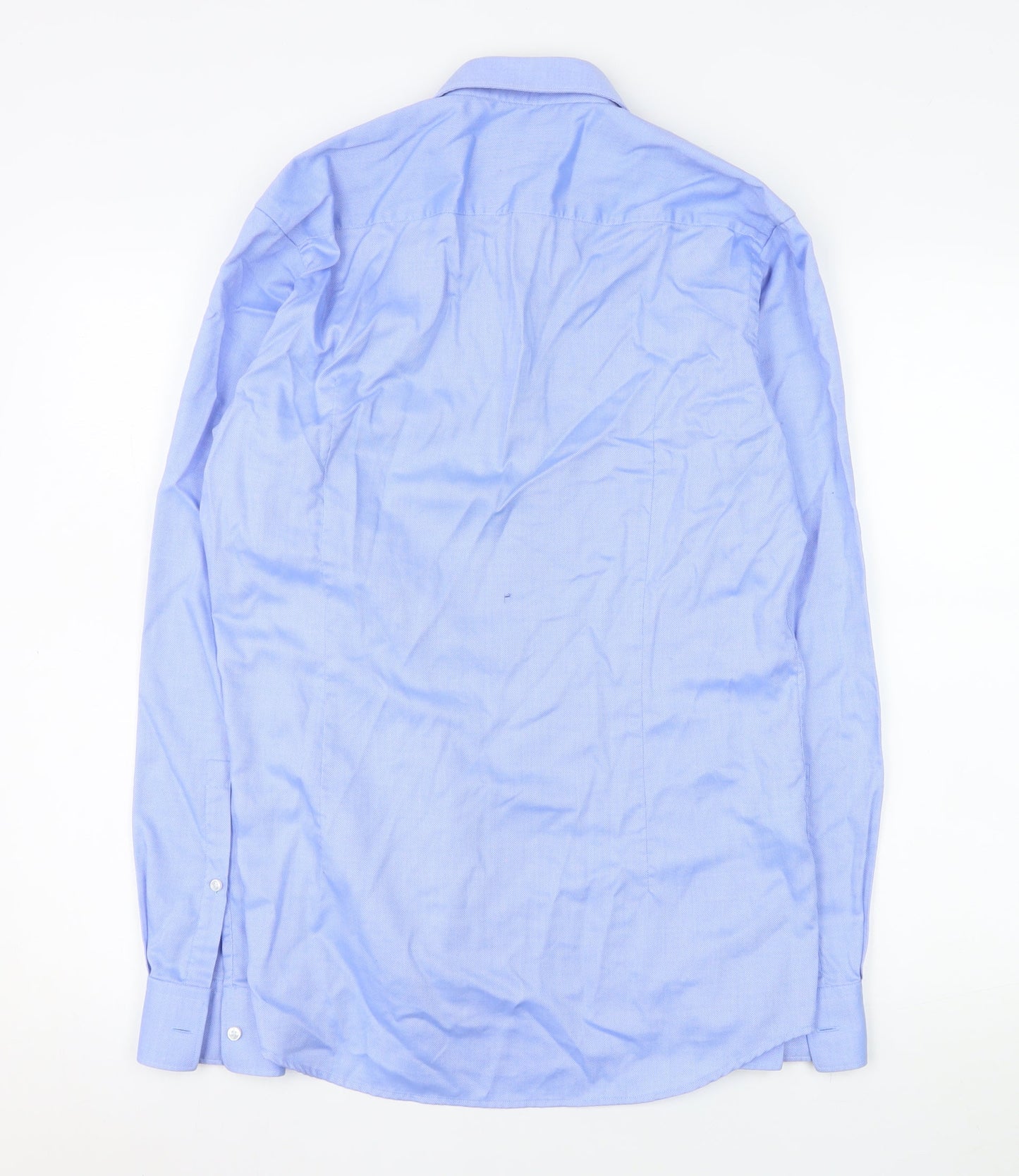 Hugo Boss Men's Blue Slim Fit Long Sleeve Dress Shirt Size 38