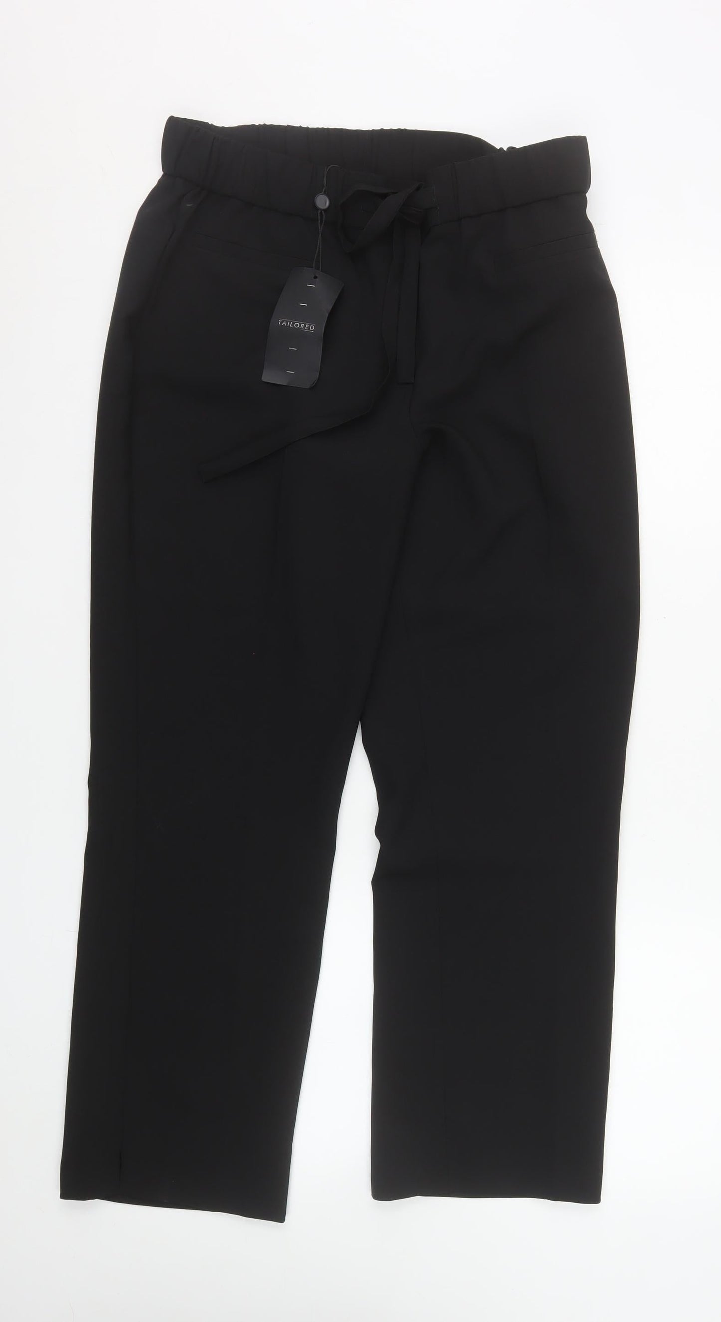 Womens UK Size 12  Regular Fit Business Casual Workwear Black Trousers
