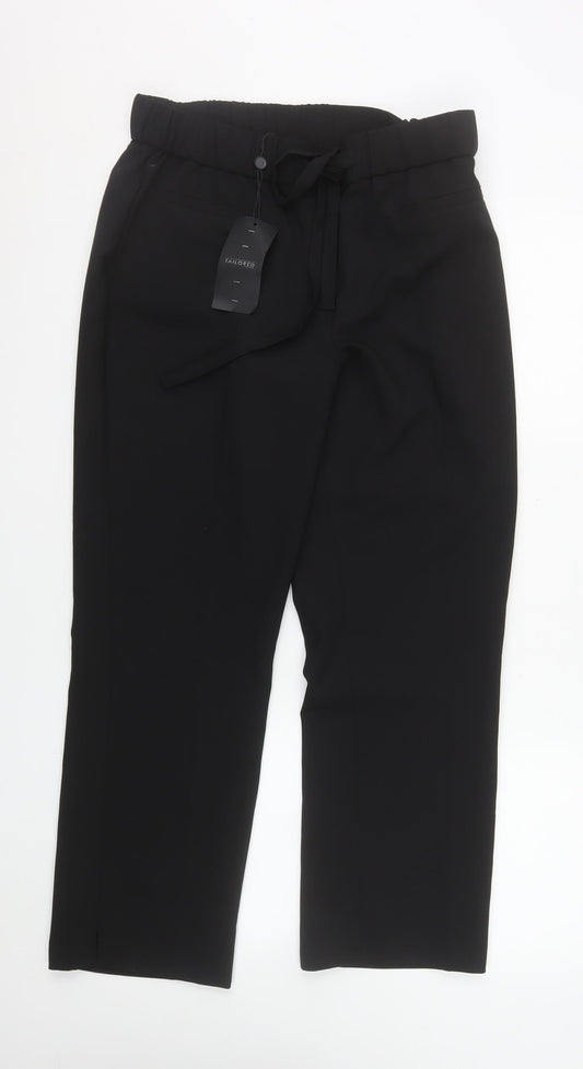 Womens UK Size 12  Regular Fit Business Casual Workwear Black Trousers