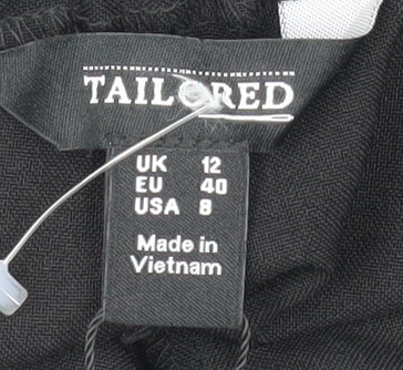 Womens UK Size 12  Regular Fit Business Casual Workwear Black Trousers