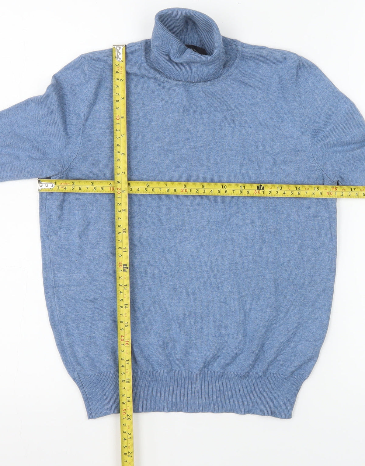 Womens UK Size 8 Marks and Spencer Blue Basic Blouse