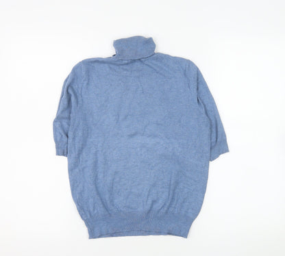 Womens UK Size 8 Marks and Spencer Blue Basic Blouse