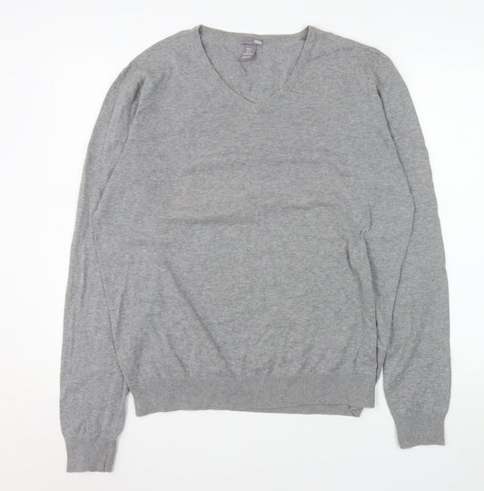 Mens UK Size L H&M Grey Pullover Jumper