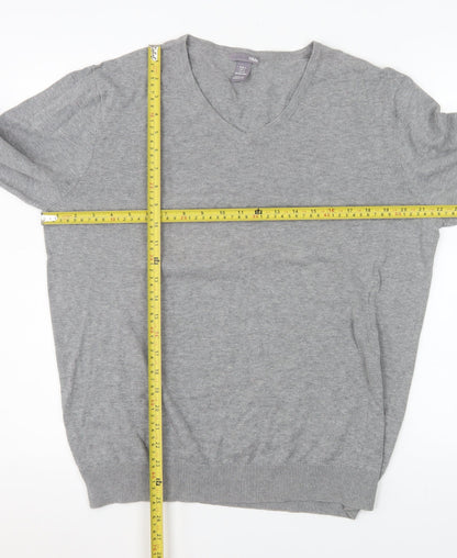 Mens UK Size L H&M Grey Pullover Jumper