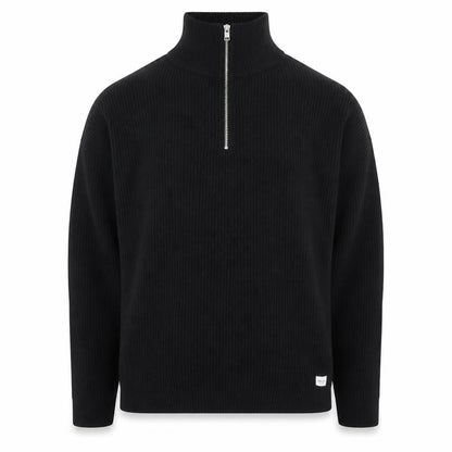 Mens UK Size 2XL JACK & JONES Black Henley Sweatshirt