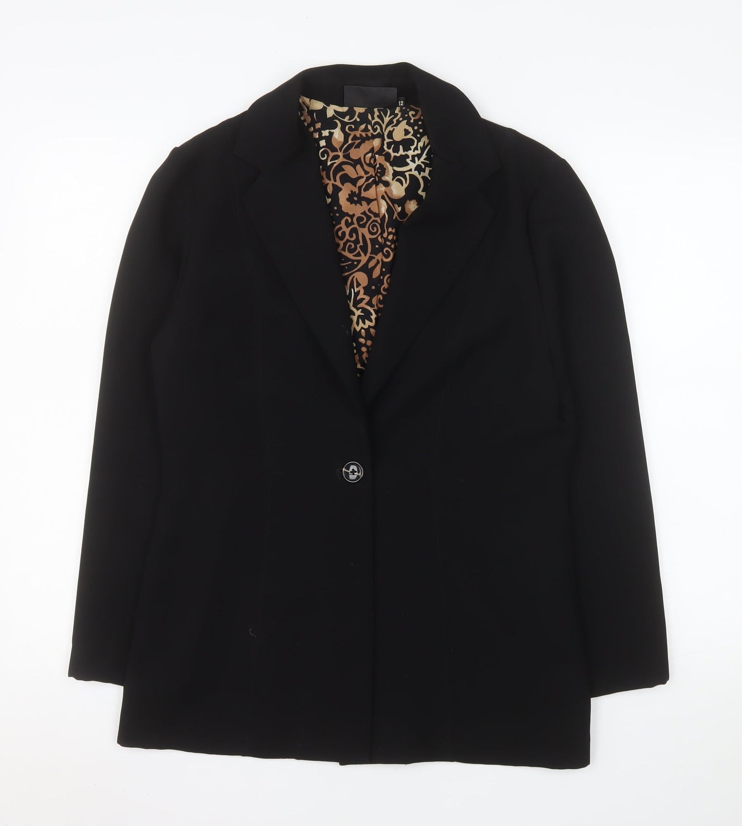 Womens UK Size 12 Warp + Weft Regular Black Blazer
