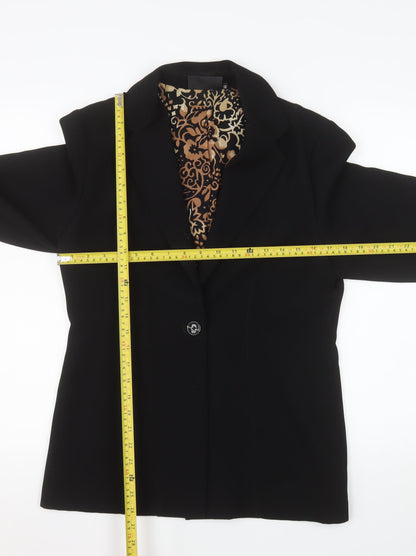 Womens UK Size 12 Warp + Weft Regular Black Blazer