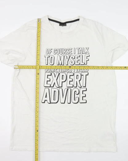 Mens UK Size 2XL Alphar One White  T-Shirt