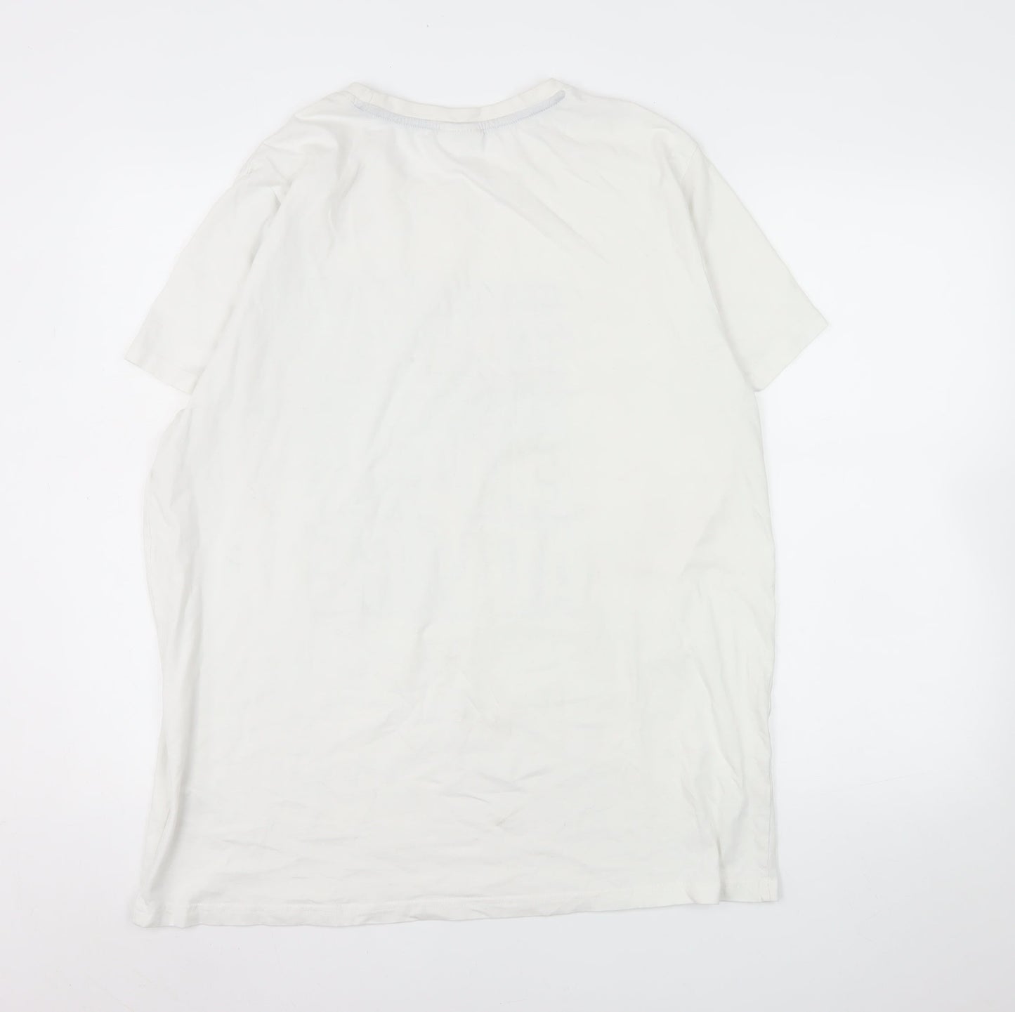 Mens UK Size 2XL Alphar One White  T-Shirt