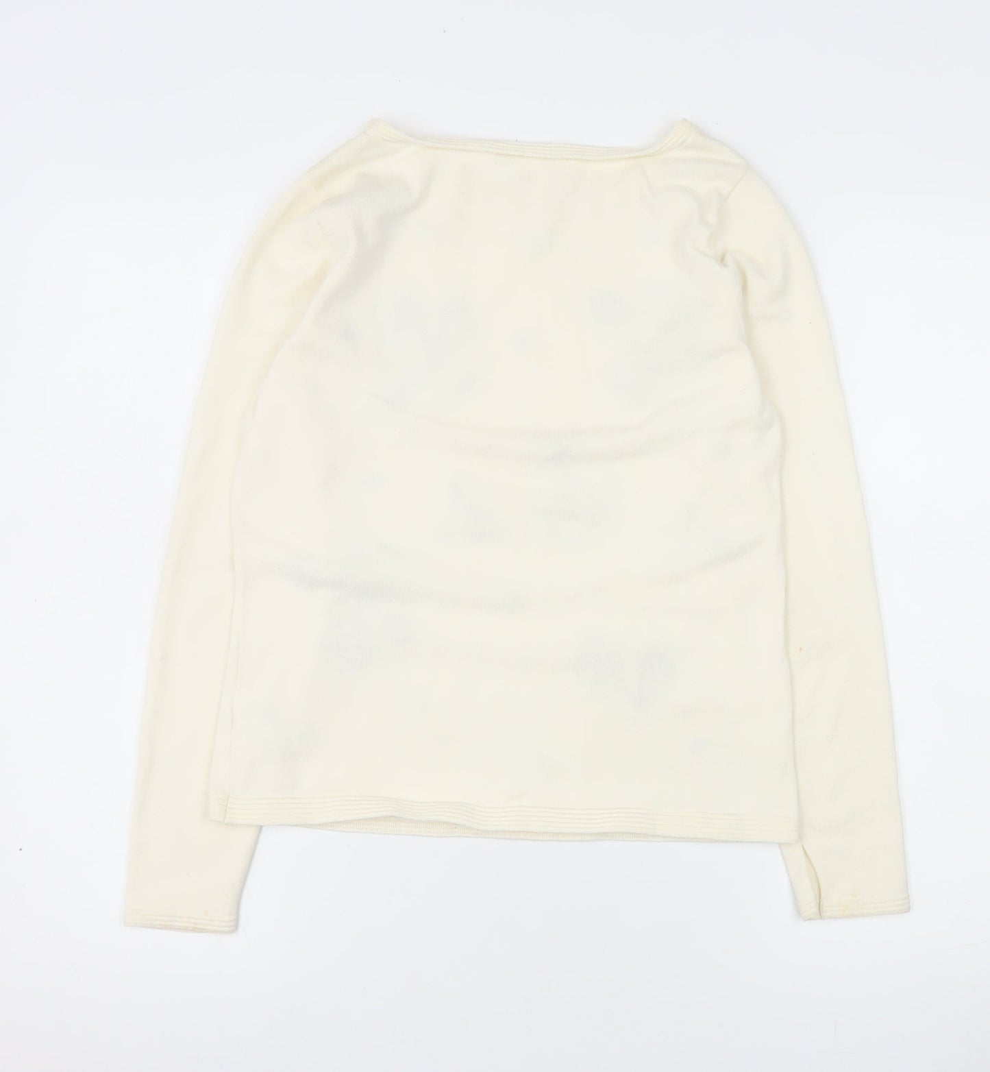 Womens UK Size 12 Monsoon Ivory Basic Blouse