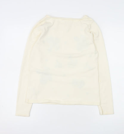Womens UK Size 12 Monsoon Ivory Basic Blouse