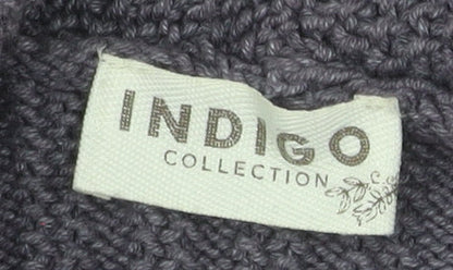 Marks and Spencer Women’s Grey Cable Knit Long Sleeve Open Cardigan Size 8