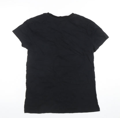 Stradivarius Womens Black Graphic Rouge Watermelon T-Shirt Size S