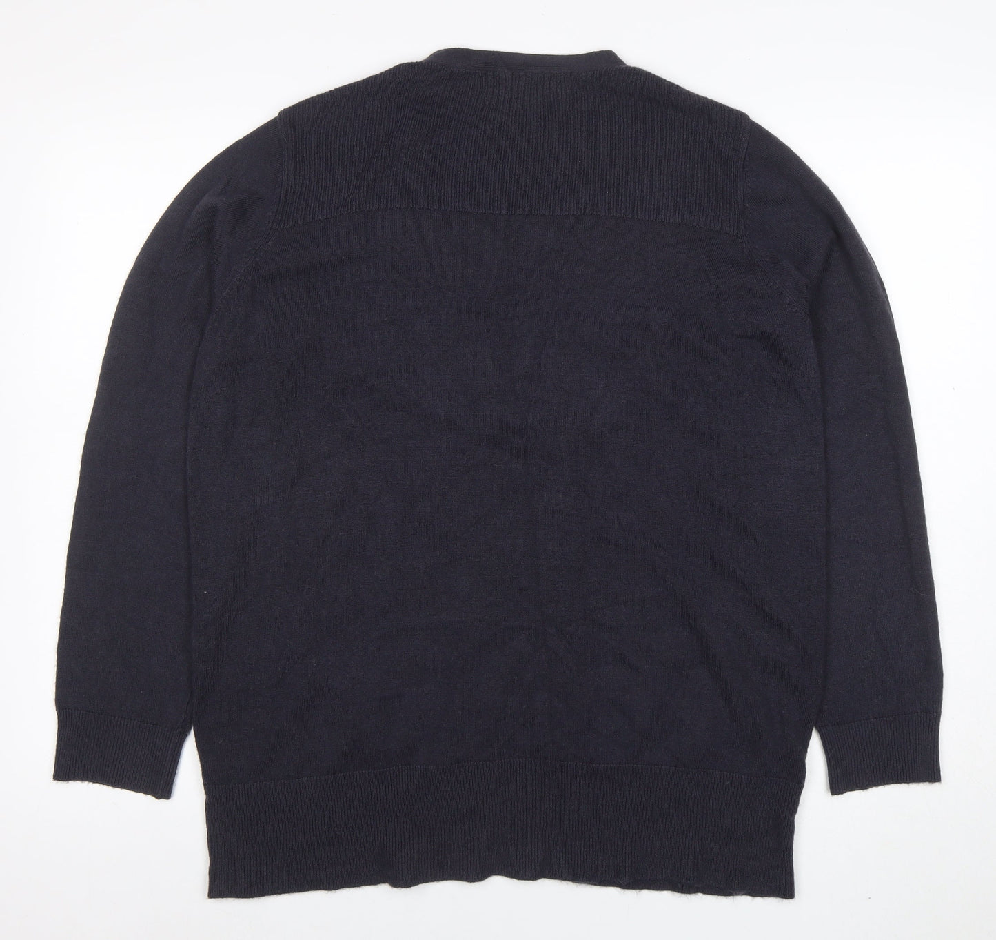 Womens UK Size L Marks and Spencer Black Cardigan Jumper