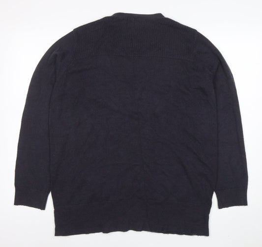Womens UK Size L Marks and Spencer Black Cardigan Jumper