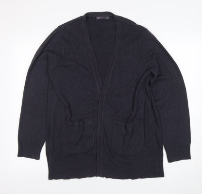 Womens UK Size L Marks and Spencer Black Cardigan Jumper