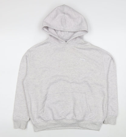 Womens UK Size 2XS Slazenger Grey Pullover Hoodie