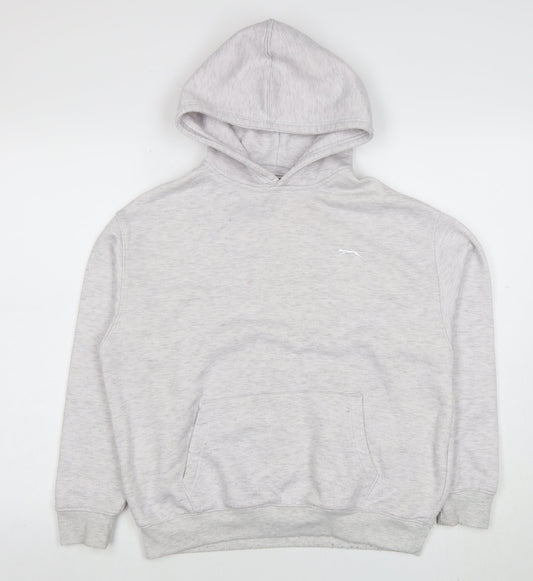 Womens UK Size 2XS Slazenger Grey Pullover Hoodie