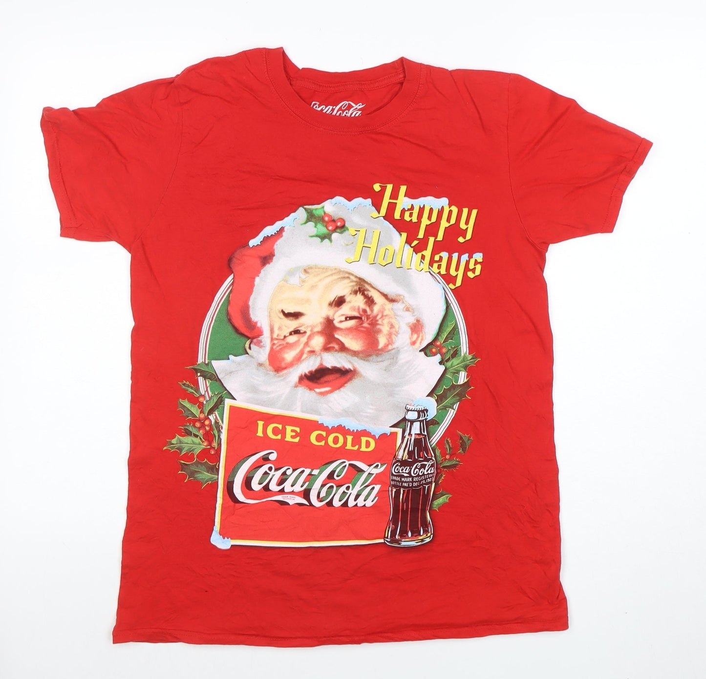 Mens UK Size M Coca-Cola Red  T-Shirt