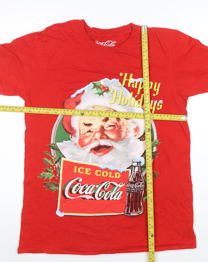 Mens UK Size M Coca-Cola Red  T-Shirt